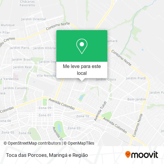 Toca das Porcoes mapa