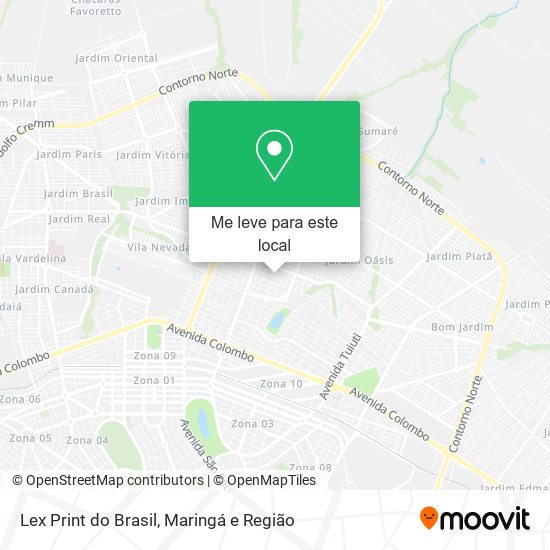 Lex Print do Brasil mapa