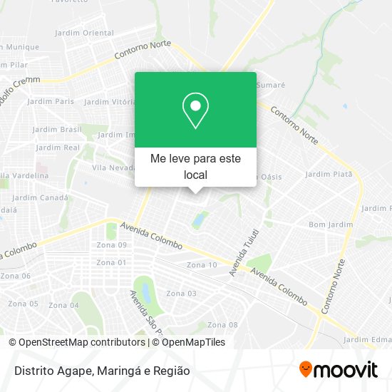 Distrito Agape mapa