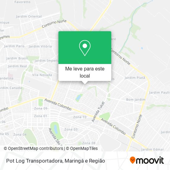 Pot Log Transportadora mapa