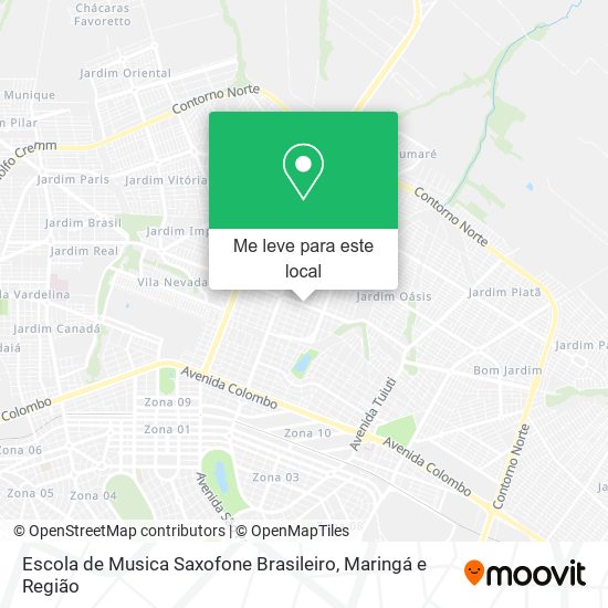 Escola de Musica Saxofone Brasileiro mapa