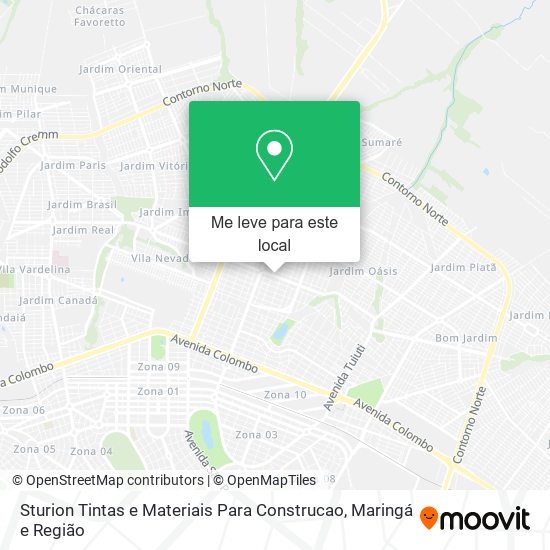 Sturion Tintas e Materiais Para Construcao mapa