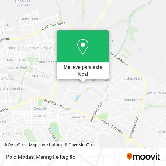 Pólo Modas mapa