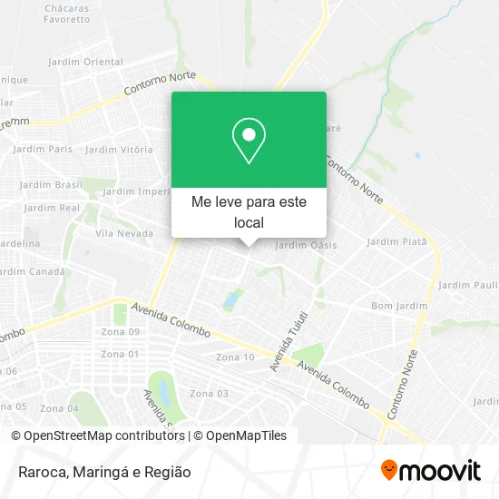 Raroca mapa