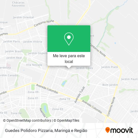 Guedes Polidoro Pizzaria mapa