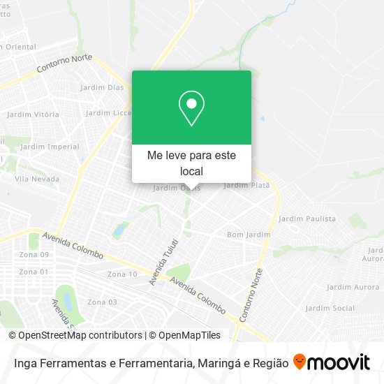 Inga Ferramentas e Ferramentaria mapa