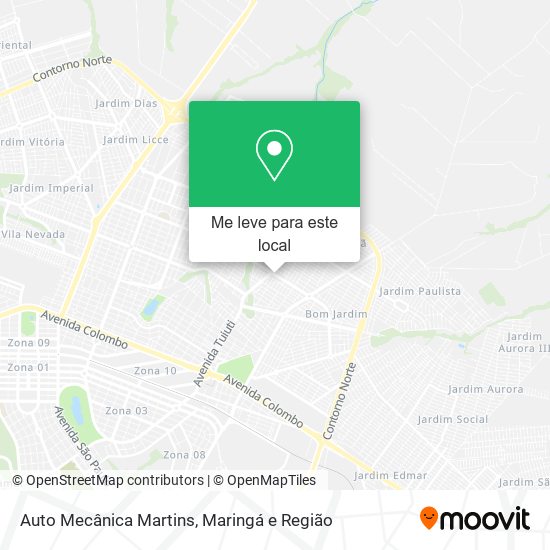 Auto Mecânica Martins mapa