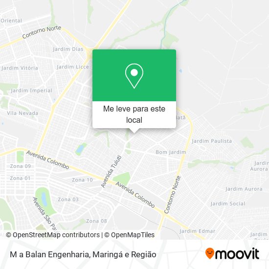 M a Balan Engenharia mapa