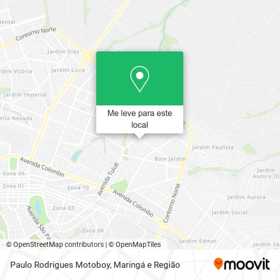 Paulo Rodrigues Motoboy mapa