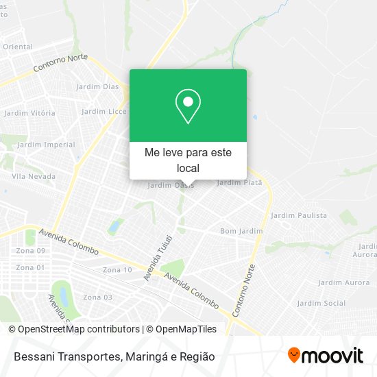 Bessani Transportes mapa