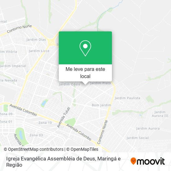 Igreja Evangélica Assembléia de Deus mapa