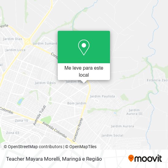 Teacher Mayara Morelli mapa