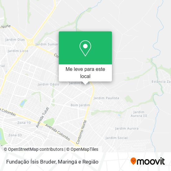 Fundação Ísis Bruder mapa