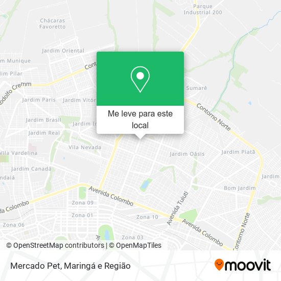 Mercado Pet mapa