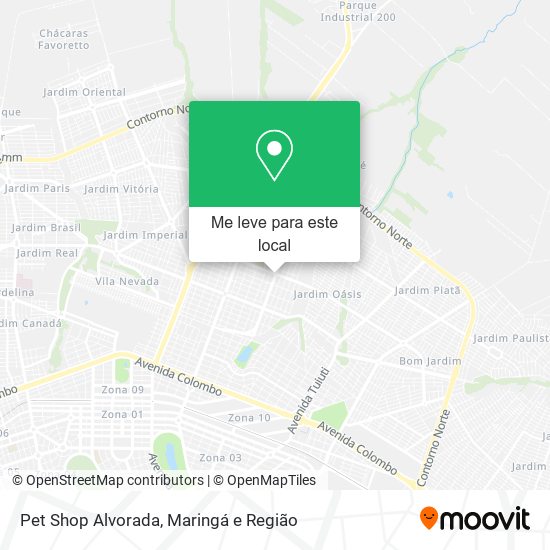 Pet Shop Alvorada mapa