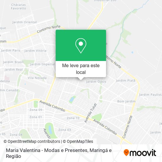 Maria Valentina - Modas e Presentes mapa