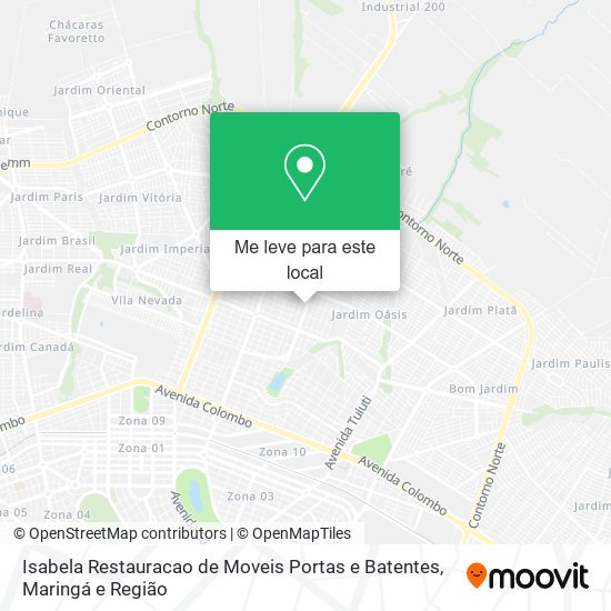 Isabela Restauracao de Moveis Portas e Batentes mapa