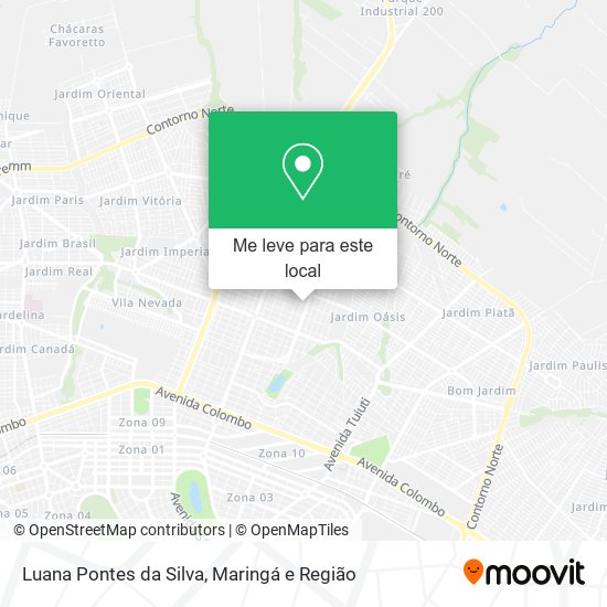 Luana Pontes da Silva mapa