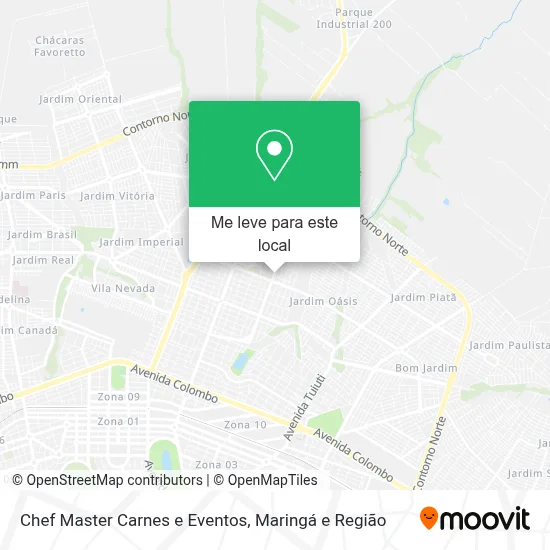Chef Master Carnes e Eventos mapa