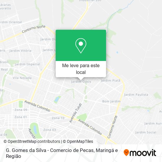 G. Gomes da Silva - Comercio de Pecas mapa