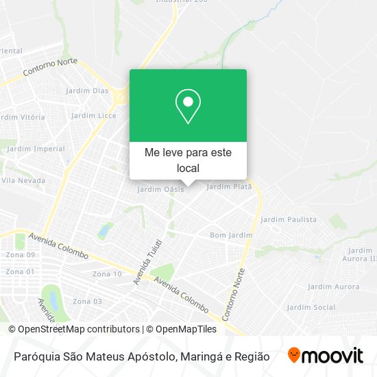 Paróquia São Mateus Apóstolo mapa