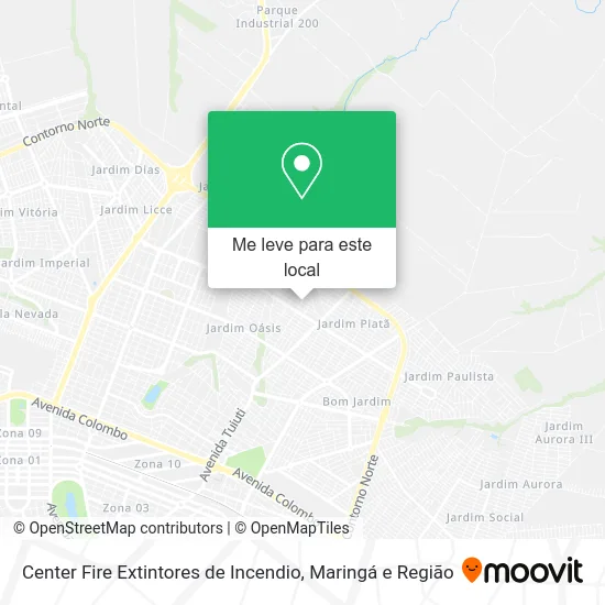 Center Fire Extintores de Incendio mapa