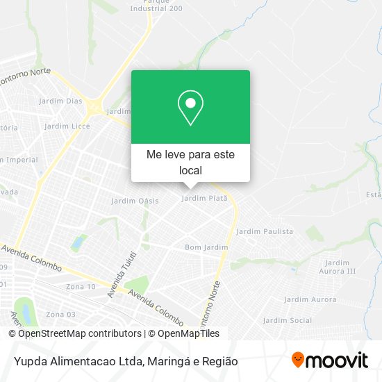 Yupda Alimentacao Ltda mapa