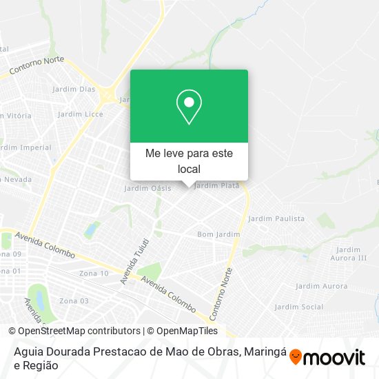 Aguia Dourada Prestacao de Mao de Obras mapa