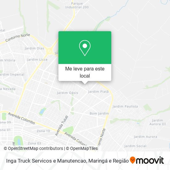 Inga Truck Servicos e Manutencao mapa