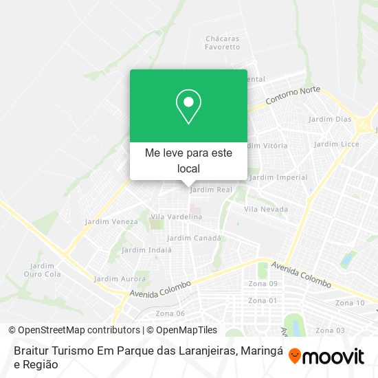 Braitur Turismo Em Parque das Laranjeiras mapa