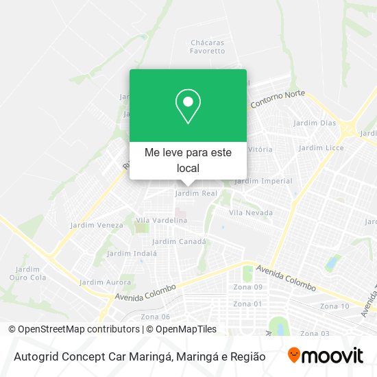 Autogrid Concept Car Maringá mapa