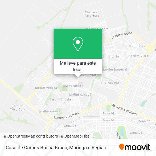 Casa de Carnes Boi na Brasa mapa