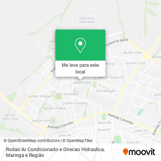 Rodao Ar Condicionado e Direcao Hidraulica mapa