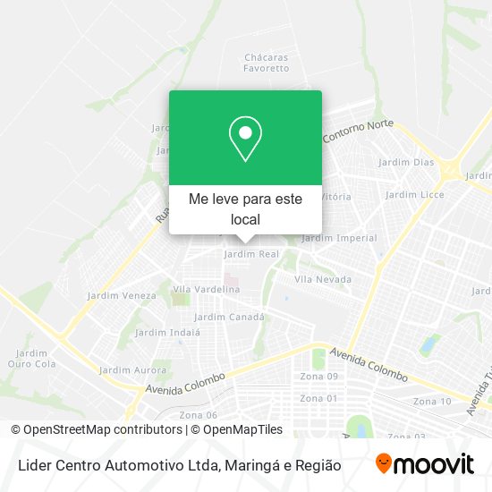 Lider Centro Automotivo Ltda mapa