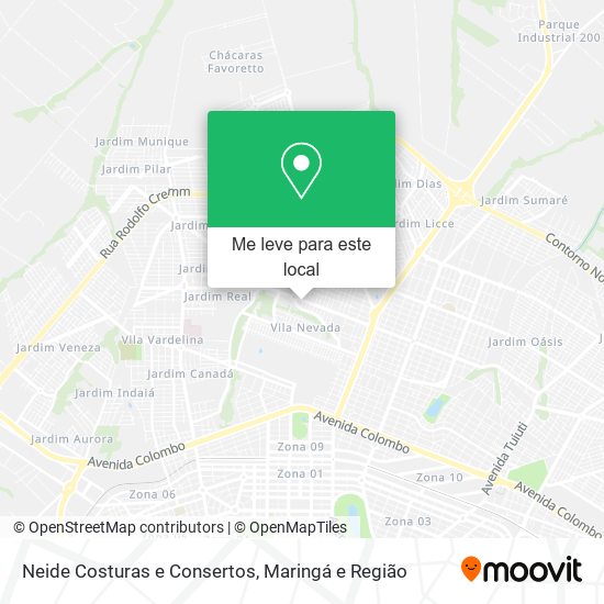 Neide Costuras e Consertos mapa