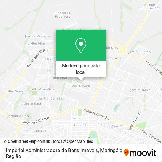 Imperial Administradora de Bens Imoveis mapa