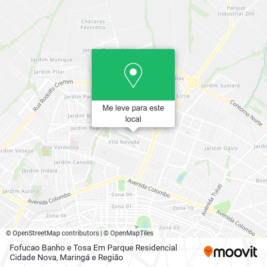 Fofucao Banho e Tosa Em Parque Residencial Cidade Nova mapa