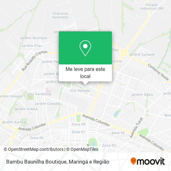 Bambu Baunilha Boutique mapa