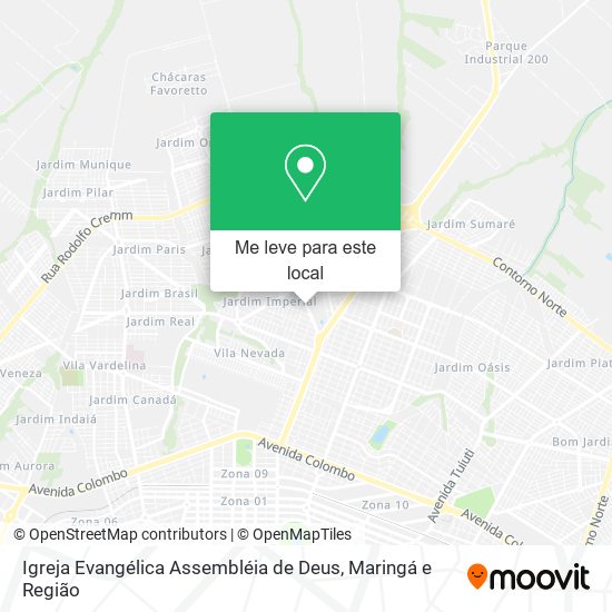 Igreja Evangélica Assembléia de Deus mapa