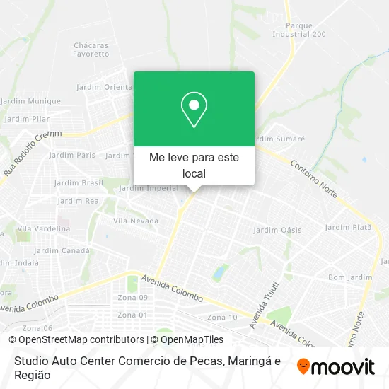 Studio Auto Center Comercio de Pecas mapa