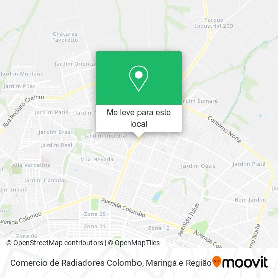 Comercio de Radiadores Colombo mapa