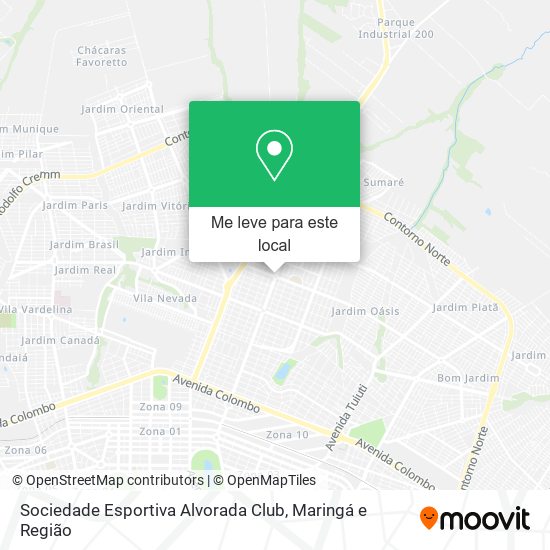 Sociedade Esportiva Alvorada Club mapa