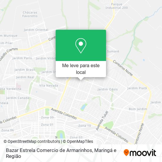 Bazar Estrela Comercio de Armarinhos mapa