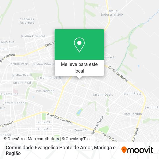 Comunidade Evangelica Ponte de Amor mapa