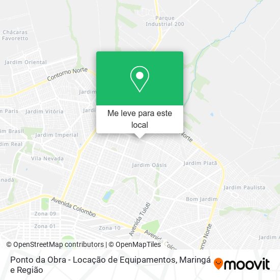 Ponto da Obra - Locação de Equipamentos mapa