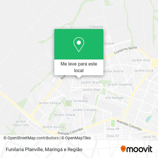 Funilaria Planville mapa