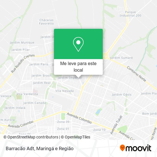 Barracão Adt mapa