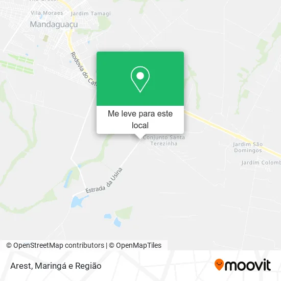 Arest mapa