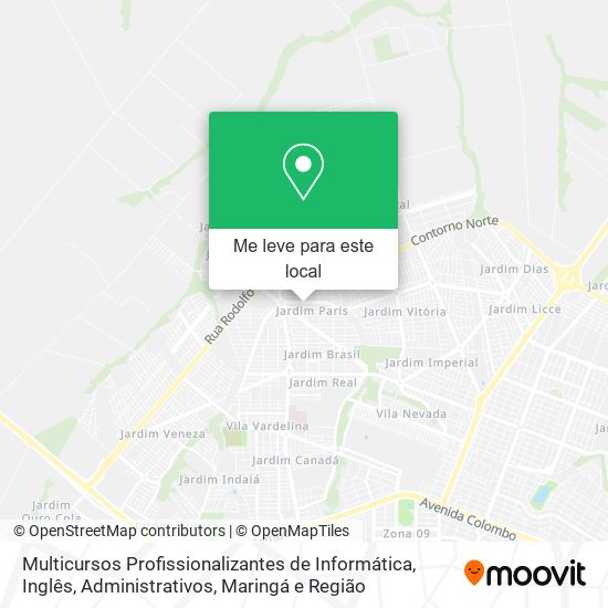 Multicursos Profissionalizantes de Informática, Inglês, Administrativos mapa