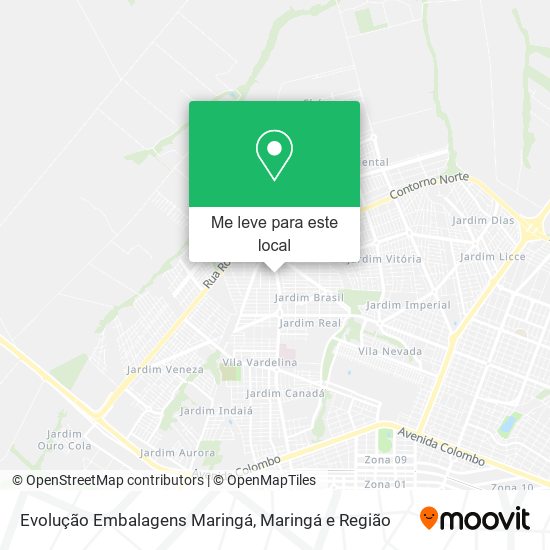 Evolução Embalagens Maringá mapa